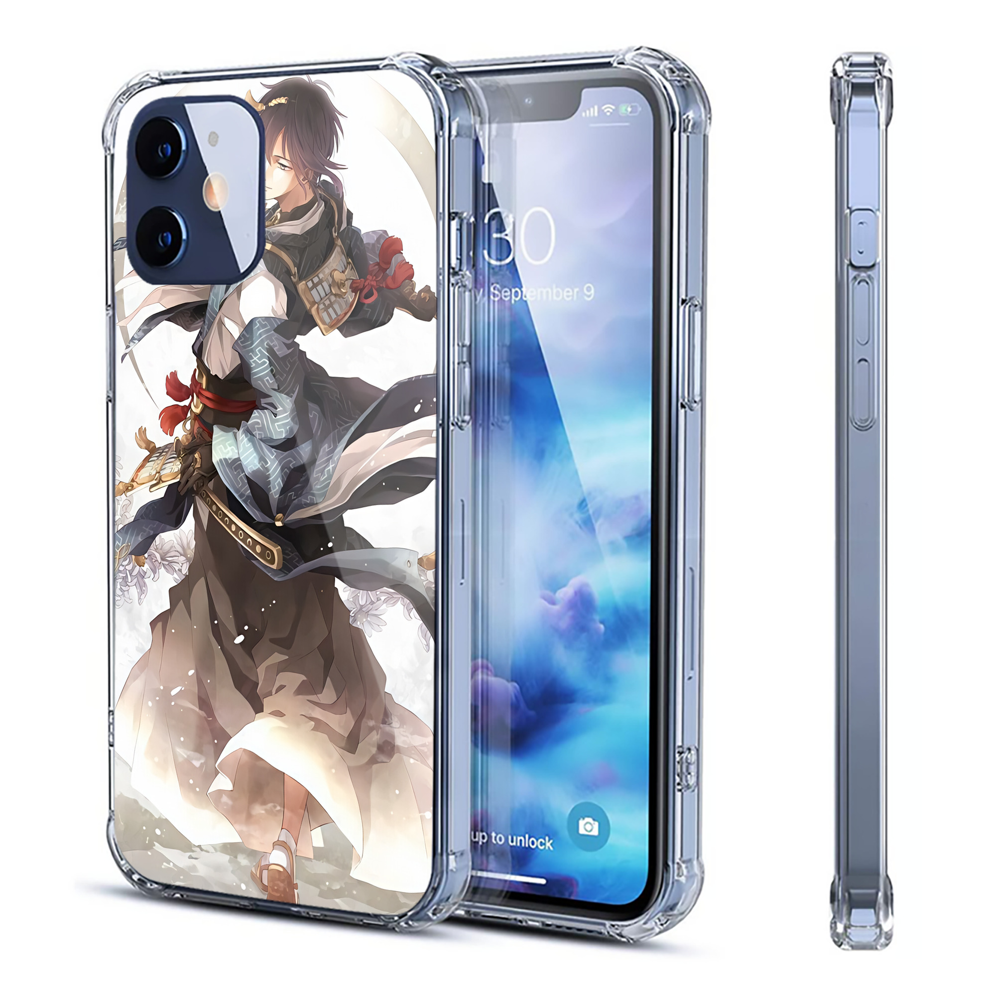 （画像用） 刀剣乱舞 Touken Ranbu 【iPhone 12シリーズ対応】透明スマホケース（クリアソフトケース）